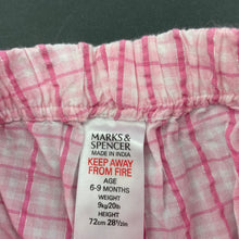 Load image into Gallery viewer, Girls M&amp;S, lightweight cotton shorts / bottoms, elasticated, EUC, size 0,  