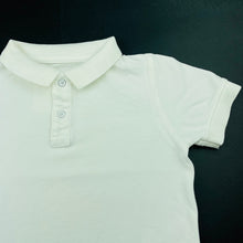 Load image into Gallery viewer, Boys Country Road, white cotton polo shirt top, marks on back, FUC, size 5,  