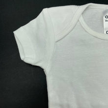 Load image into Gallery viewer, unisex Anko, white cotton bodysuit / romper, EUC, size 000,  