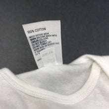 Load image into Gallery viewer, unisex Anko, white cotton bodysuit / romper, EUC, size 000,  