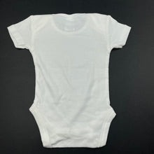 Load image into Gallery viewer, unisex Anko, white cotton bodysuit / romper, EUC, size 000,  