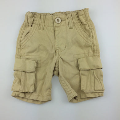 Boys Pumpkin Patch, thick cotton cargo shorts, adjustable, EUC, size 000