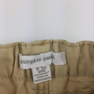 Boys Pumpkin Patch, thick cotton cargo shorts, adjustable, EUC, size 000
