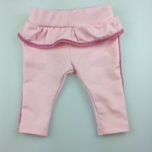 Load image into Gallery viewer, Girls Dymples, thick pink leggings / bottoms, elasticated, EUC, size 000