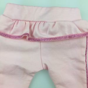 Girls Dymples, thick pink leggings / bottoms, elasticated, EUC, size 000