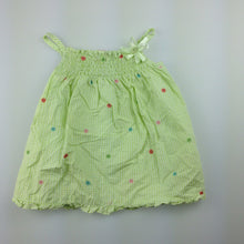 Load image into Gallery viewer, Girls Sketch, green gingham summer / party dress, GUC, size 0