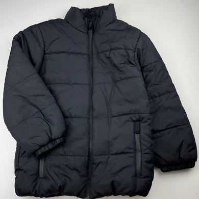 Boys Anko, black puffer jacket / coat, EUC, size 9,  