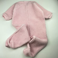 Load image into Gallery viewer, Girls Winkin &amp; Blinkin, vintage fleece zip coverall / romper, light marks neck &amp; cuffs, FUC, size 1,  
