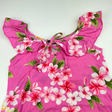 Load image into Gallery viewer, Girls Tropical Eve, authentic Hawaiian cotton dress, armpit to armpit: 31cm, GUC, size 4, L: 55cm