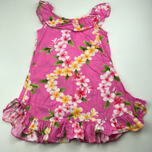 Load image into Gallery viewer, Girls Tropical Eve, authentic Hawaiian cotton dress, armpit to armpit: 31cm, GUC, size 4, L: 55cm