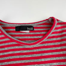 Load image into Gallery viewer, Girls Hail, red &amp; grey stretchy casual dress, no size, armpit to armpit: 32.5cm, GUC, size 6-7, L: 63cm