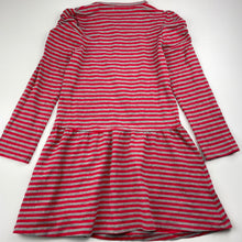 Load image into Gallery viewer, Girls Hail, red &amp; grey stretchy casual dress, no size, armpit to armpit: 32.5cm, GUC, size 6-7, L: 63cm