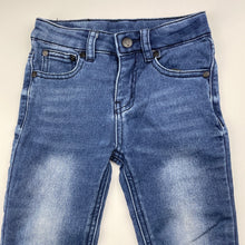 Load image into Gallery viewer, Boys Mooks, knit stretch denim jeans, adjustable, Inside leg: 29cm, FUC, size 2,  