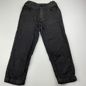 Boys Pumpkin Patch, grey denim jeans, adjustable, Inside leg: 38.5cm, FUC, size 3,  