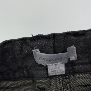 Boys Pumpkin Patch, grey denim jeans, adjustable, Inside leg: 38.5cm, FUC, size 3,  