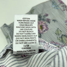 Load image into Gallery viewer, Girls Tutus &amp; Tambourines, lightweight floral cotton pants, elasticated, Inside leg: 36cm, FUC, size 4,  