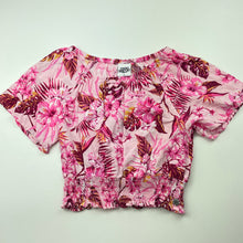 Load image into Gallery viewer, Girls Piping Hot, lightweight floral summer top, EUC, size 8,  
