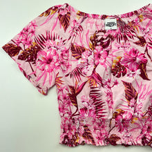 Load image into Gallery viewer, Girls Piping Hot, lightweight floral summer top, EUC, size 8,  