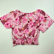 Load image into Gallery viewer, Girls Piping Hot, lightweight floral summer top, EUC, size 8,  
