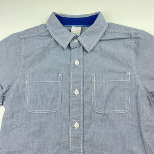 Boys Target, striped lightweight cotton short sleeve shirt, EUC, size 7,  