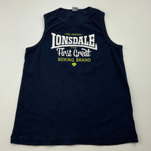 Load image into Gallery viewer, Girls Londale, navy stretchy singlet / tank top, GUC, size 7,  