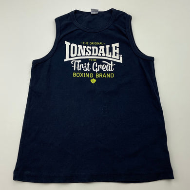 Girls Londale, navy stretchy singlet / tank top, GUC, size 7,  