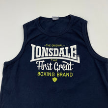 Load image into Gallery viewer, Girls Londale, navy stretchy singlet / tank top, GUC, size 7,  