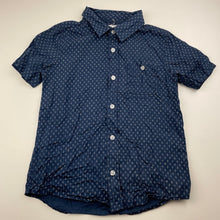 Load image into Gallery viewer, Boys Milkshake, navy cotton short sleeve shirt, EUC, size 8,  