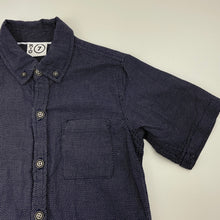 Load image into Gallery viewer, Boys KID, navy lightweight cotton short sleeve shirt, EUC, size 7,  