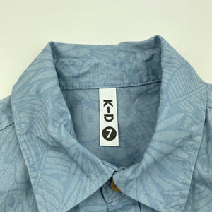 Boys KID, oraganic cotton lightweight short sleeve shirt, EUC, size 7,  