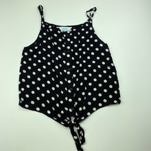 Load image into Gallery viewer, Girls Tilii, black &amp; white spot summer top, GUC, size 10,  