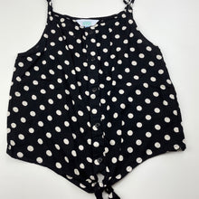 Load image into Gallery viewer, Girls Tilii, black &amp; white spot summer top, GUC, size 10,  
