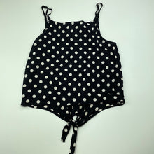 Load image into Gallery viewer, Girls Tilii, black &amp; white spot summer top, GUC, size 10,  