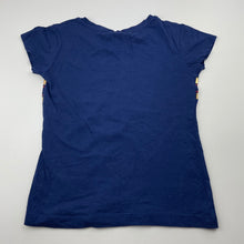 Load image into Gallery viewer, Girls Mango, blue cotton t-shirt / top, Australia, GUC, size 7,  