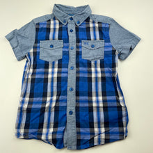 Load image into Gallery viewer, Boys French Connection, lightweight cotton short sleeve shirt, GUC, size 4-5,  