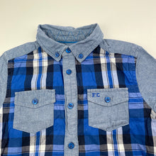 Load image into Gallery viewer, Boys French Connection, lightweight cotton short sleeve shirt, GUC, size 4-5,  