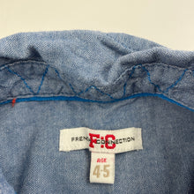 Load image into Gallery viewer, Boys French Connection, lightweight cotton short sleeve shirt, GUC, size 4-5,  