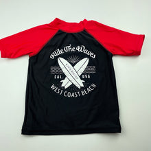 Load image into Gallery viewer, Boys Wave Zone, short sleeve rashie / swim top, EUC, size 3,  