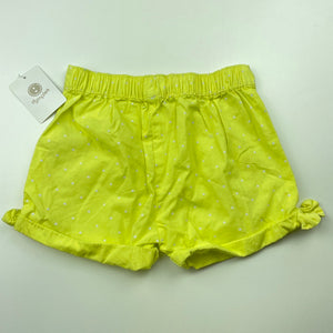 Girls Dymples, lightweight cotton shorts, elasticated, NEW, size 1,  