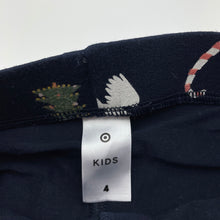 Load image into Gallery viewer, Girls Target, navy Christmas skirt, built-in shorts, elasticated, EUC, size 4,  
