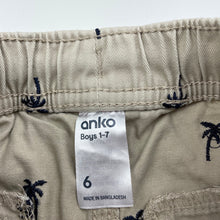 Load image into Gallery viewer, Boys Anko, embroidered cotton shorts, elasticated, FUC, size 6,  