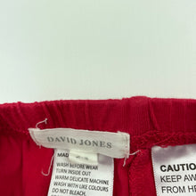Load image into Gallery viewer, Girls David Jones, red cotton pyjama shorts, elasticated, GUC, size 2-3,  