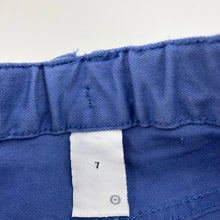 Load image into Gallery viewer, Boys Target, blue stretch cotton shorts, adjustable, FUC, size 7,  