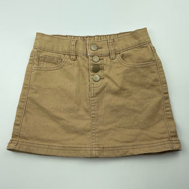 Girls Anko, stretch denim skirt, elasticated, L: 27cm, GUC, size 7,  