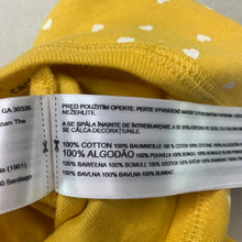 Load image into Gallery viewer, Girls Carters, yellow cotton romper, NEW, size 0000,  