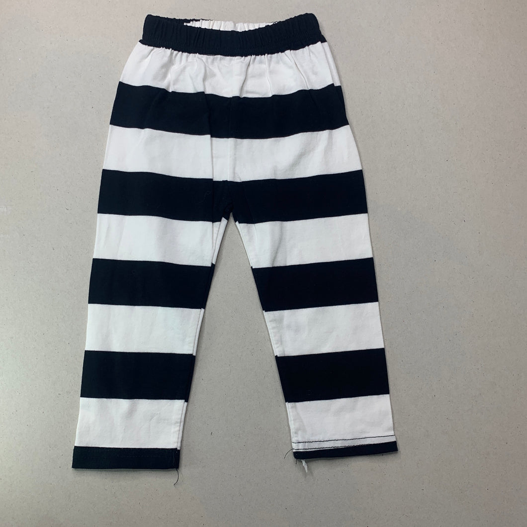 Girls striped, leggings / bottoms, elasticated, EUC, size 0-1,  