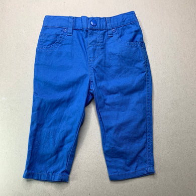 Boys Tiny Little Wonders, lightweight cotton pants, elasticated, EUC, size 0,  