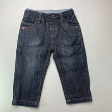 Load image into Gallery viewer, Boys Sprout, dark denim pants, elasticated, GUC, size 0,  