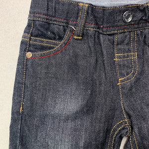 Boys Sprout, dark denim pants, elasticated, GUC, size 0,  