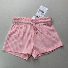 Load image into Gallery viewer, Girls Dymples, lightweight ribbed shorts, elasticated, NEW, size 00,  